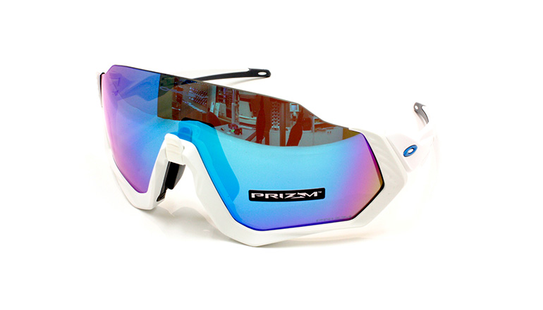 FLIGHT JACKET Polished White  Matte White/Prizm Sapphire OO9401-0237